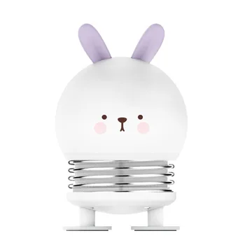 

Rechargable Bedside Practical Cartoon Animal Led Mini Night Light Decoration Bedroom Gift Spring Press Cute Help Sleep Home