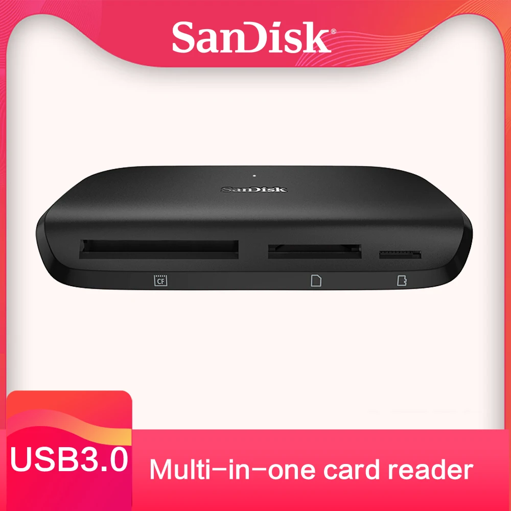 Sandisk 100% оригинал IMAGEMATE PRO USB 3,0 многофункциональная высокоскоростная карта DR-489 считыватель для SD/TF/cf MicroSD карты смарт-памяти
