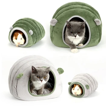 

Cute Pet Dog Cat House Kennel Winter Warm Nest Soft Foldable Sleeping Mat Pad Cotton Small Dog Cat Bed Puppy House