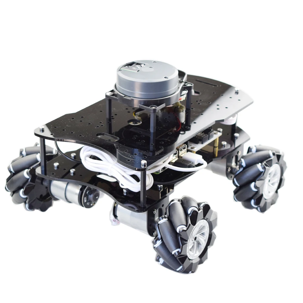 ROS SLAM Robot Mecanum шасси автомобиля с Lidar Raspberry Pi навигация DC 12V двигатель DIY Arduino