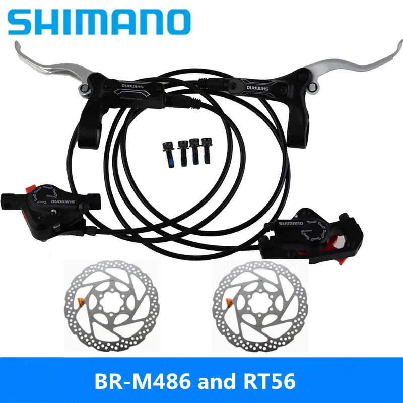 SHIMANO BR-M486 RT56/G3 горный велосипед тормозной масляный дисковый тормоз Гидравлический тормоз super M447 черный 800 мм-1300 мм