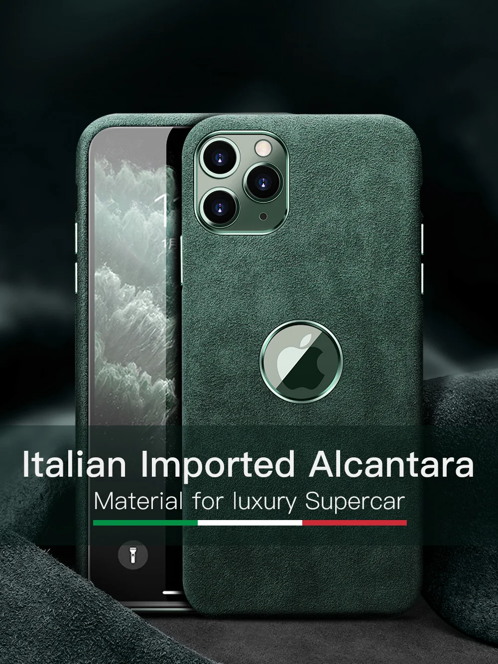 YMW итальянский чехол Alcantara для iPhone 11 Pro Max модные роскошные чехлы из искусственной