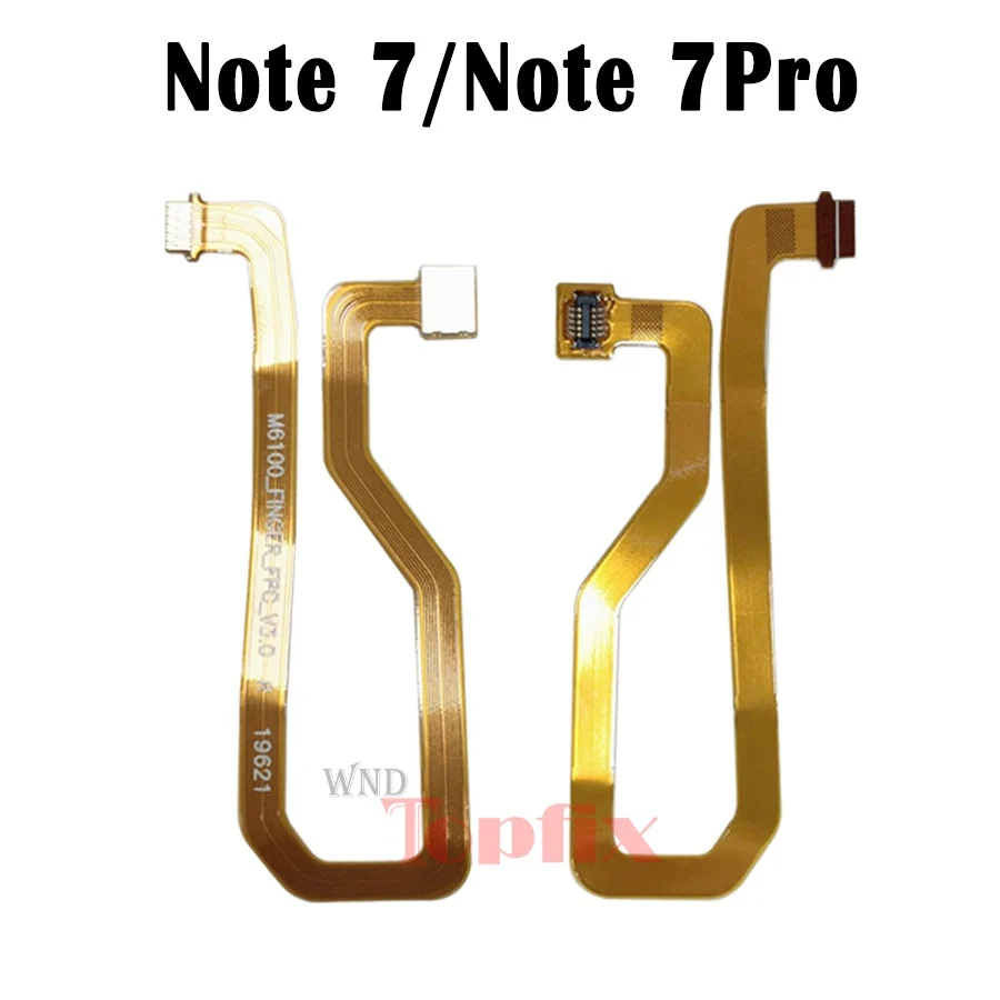 For xiaomi redmi note 7 Fingerprint Sensor Scanner Touch ID home button Motherboard Connector Flex Cable 2