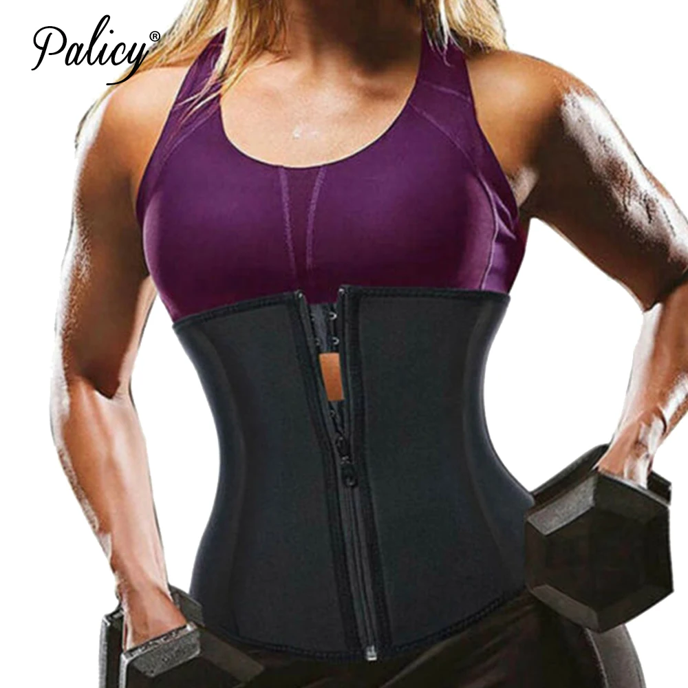 Corset Body Shaper Latex Rubber Waist Trainer Underbust Zipper Slimming Cincher Waist Trimmer Neoprene Body Shaper Burning Tummy