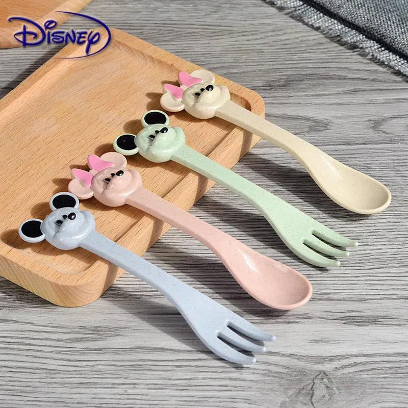 Disney Новинка 1 комплект детская посуда Микки/Минни кукла пластиковая для