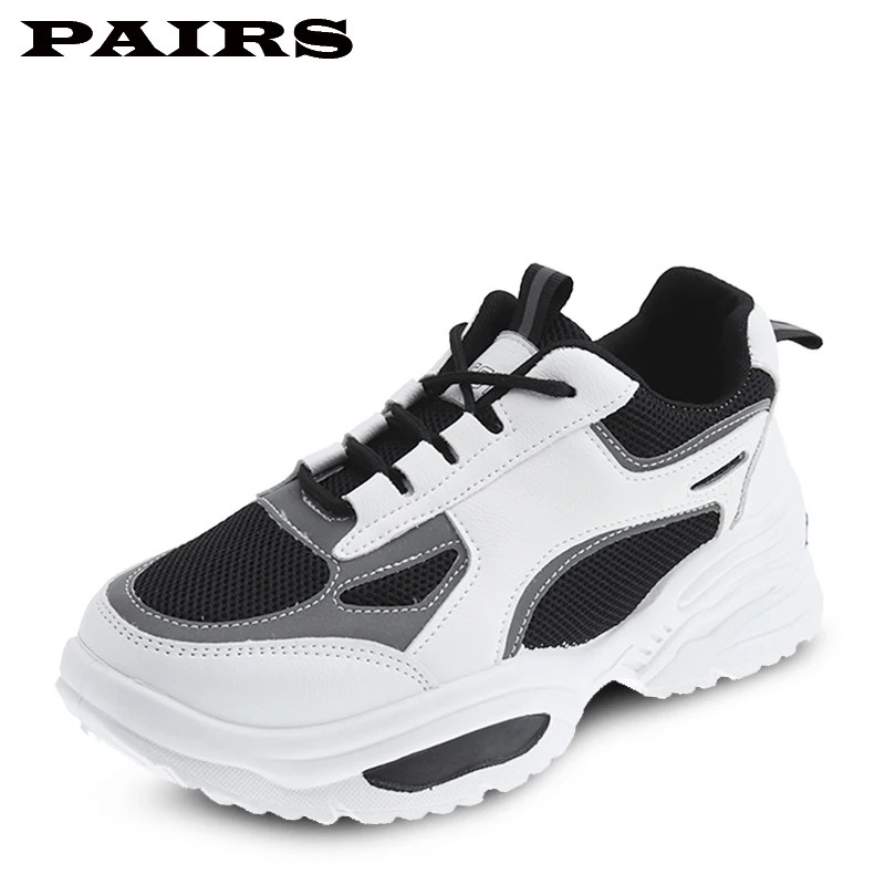 Size36-42; Новинка года; модная женская обувь; сезон весна-осень; женская повседневная обувь; женские спортивные кроссовки на высокой платформе; Цвет черный, белый