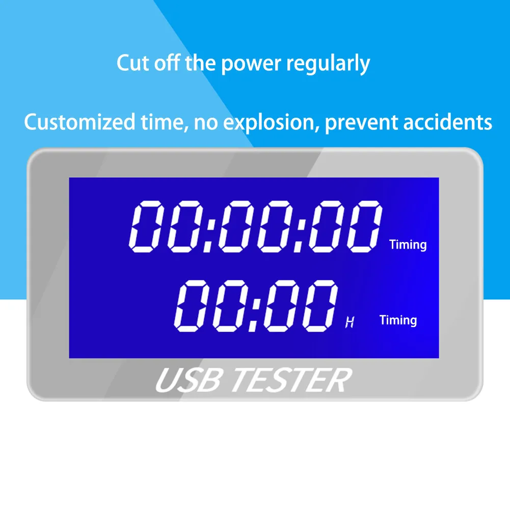 7-в-1 цифровой тестер USB DC 4~ 30V переменного тока 0~ 5A 0-150 Вт ток: Напряжение метр тестер мобильного телефона зарядки USB тестер измерительный инструмент