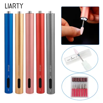 

12000RMP Colorful Electric Mini Nail Drill Pen With LED Light Machine Portable Battery Grinding Device Manicure Pedicure Drill