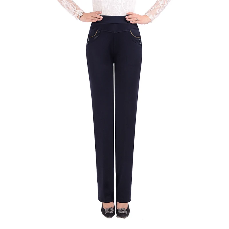 Брюки Стрейч Женские С Высокой Талией Купить