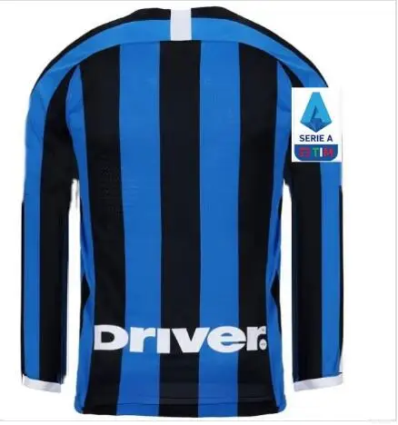 19 20 INTER MILAN ALEXIS THIRD Out BLACK MILAN Футболки с длинным рукавом для футбола LUKAKU 9 GODIN 2 BROZOVIC 19 20 JERSEY BARELLA - Цвет: shirt
