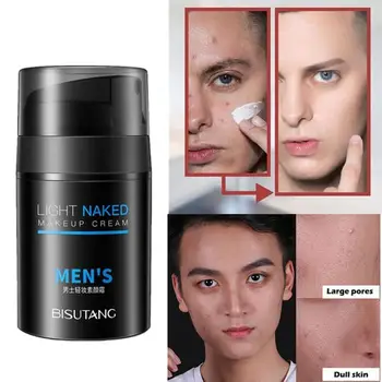

Men BB Cream Moisturizing Base Foundation Concealer Natural Air-permeable Makeup Cream BB Brightening Comestic N3T7