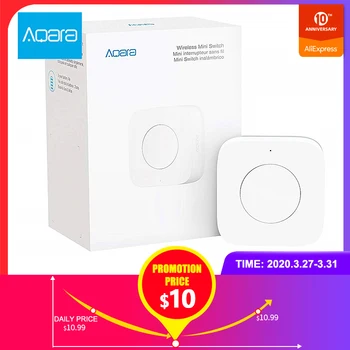 

Aqara Wireless Mini Switch Zigbee Connection Versatile 3-way Control Button for Smart Home Devices Compatible with Apple HomeKit