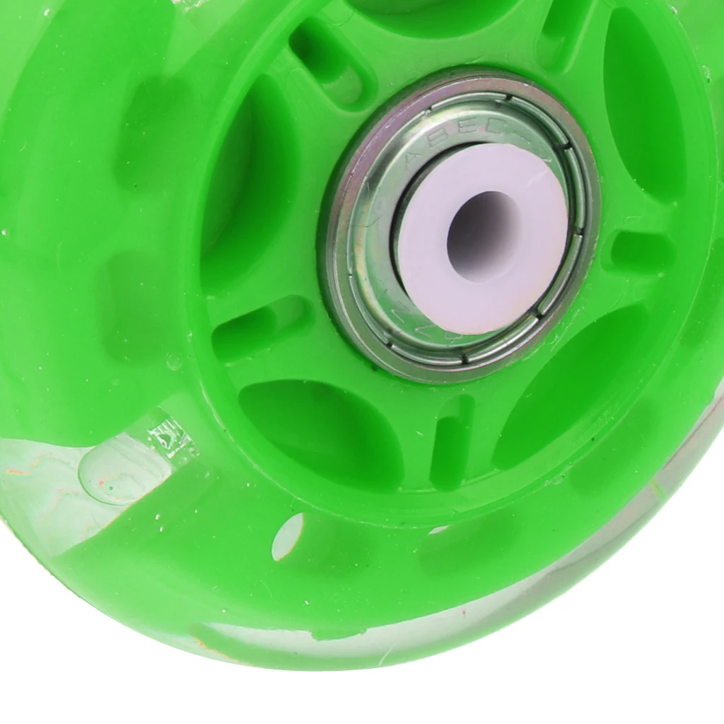 4Pcs Outdoor Inline Roller Skate Hockey Skating Wheels Luminous PU Flash Roller Replacement Durable Sports Accessories Tools 
