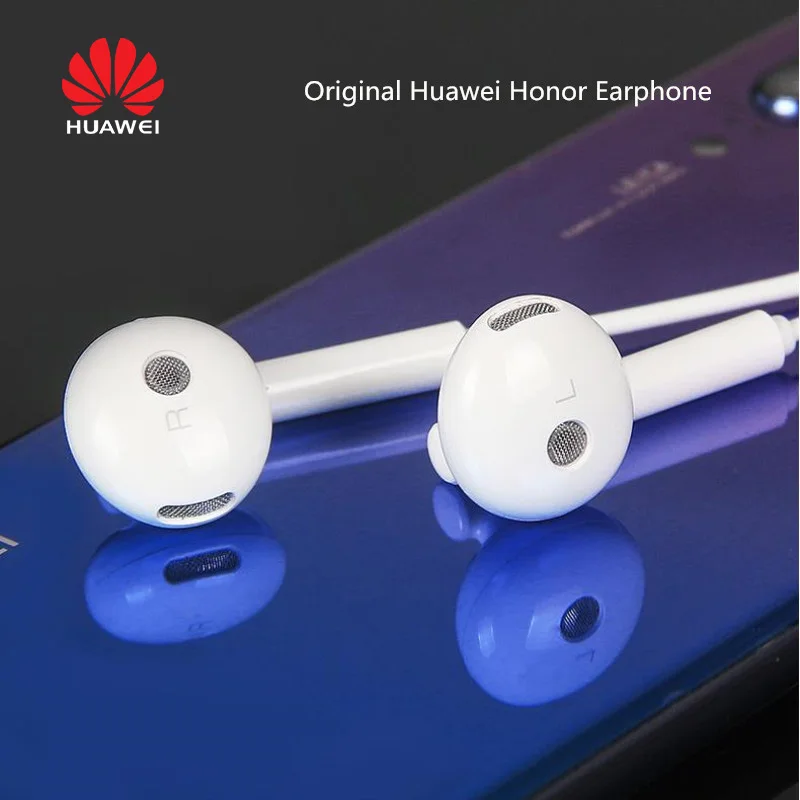 Оригинальные металлические наушники Huawei AM115 с микрофоном и регулировкой