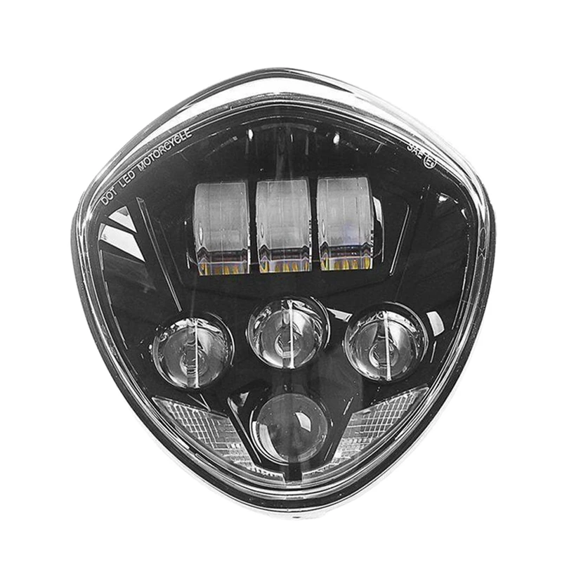 

Motorcycle Black Led Headlight Hi-Lo Beam For Victory Motorcycle Vegas Hammer