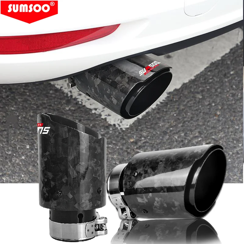 genuine SUMSOO hot sale Carbon Muffler Tip Exhaust System