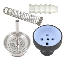 Универсальная водопроводная трубка, кальян, силиконовая трубка, шланг наргиле, пружина для кальян наргиле, древесный уголь, полка, Натуральная глина, чаша для кальяна