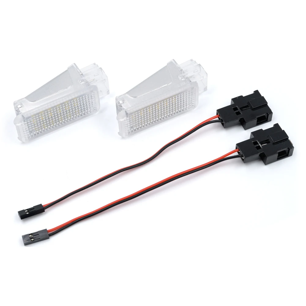 Ampoules LED Asasytal Pour Coffre VW/Audi - 18 LED Blanc Xenon - Plug & Play - 2 Pièces