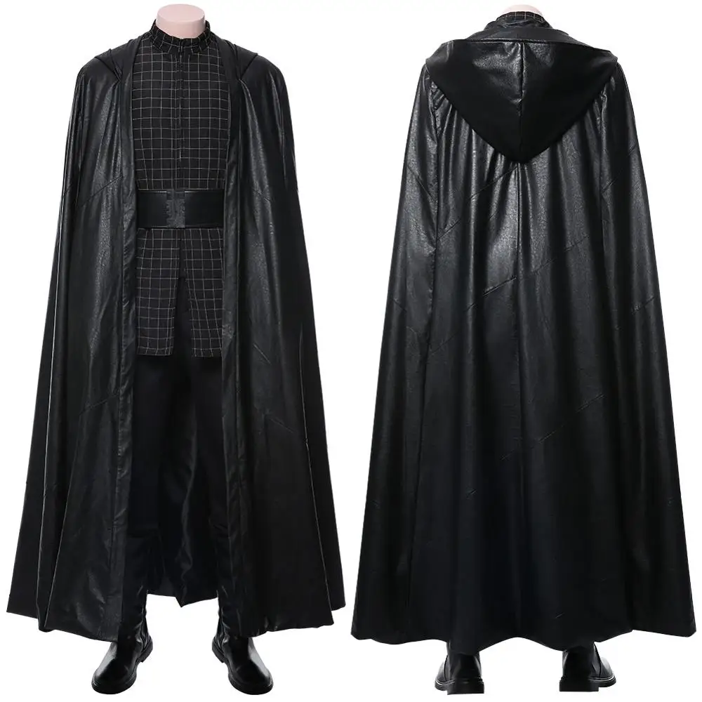 Звездный Косплей Skywalker Kylo Ren Костюм Бен соло костюм плащ джедая халат Взрослый