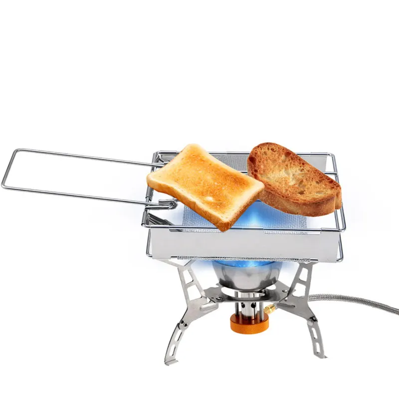 

TTLIFE Foldable Stainless Steel Toaster Plate Portable Outdoor Camping Bread Toaster Grill for Outdoor Camping Picnic
