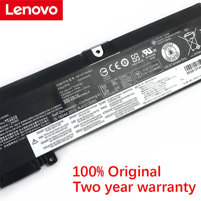 Bateria para Lenovo Original Thinkpad 01av405 01av407 Sb10j79004 00hw024 00hw025 00hw038 11.4v 24wh T460s Sb10f46463 - Imagem 3