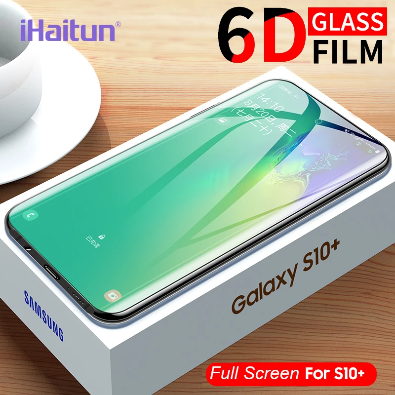 Чехол iHaitun из закаленного стекла с полным покрытием Защита экрана для Samsung Galaxy S10