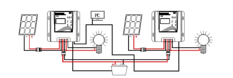 solar charger controller MPPT 10A/20A/30A/40A LCD display screen 12v/24v