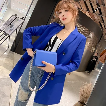 

Blazers Women 2019 Office Jackets Ladies Chic Slim Blazers Girls long Suit Coat Business Plus Size Formal Blazer for Women S0076