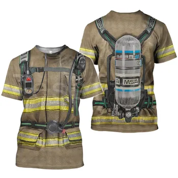 

Tessffel Firefighters Suit Firemen superhero Tracksuit New Fashion 3DfullPrint Unisex T-shirts Mens Womens s-3