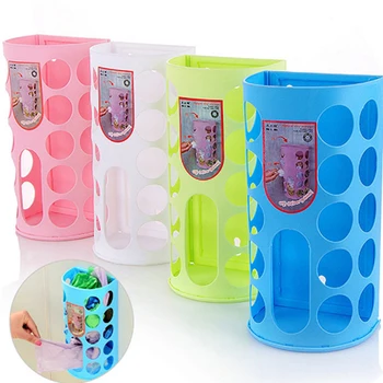 

Household Storage Basket Plastic Carrier Bag Household Shopping Storage Bucket Bag Dispenser Can Be Spliced