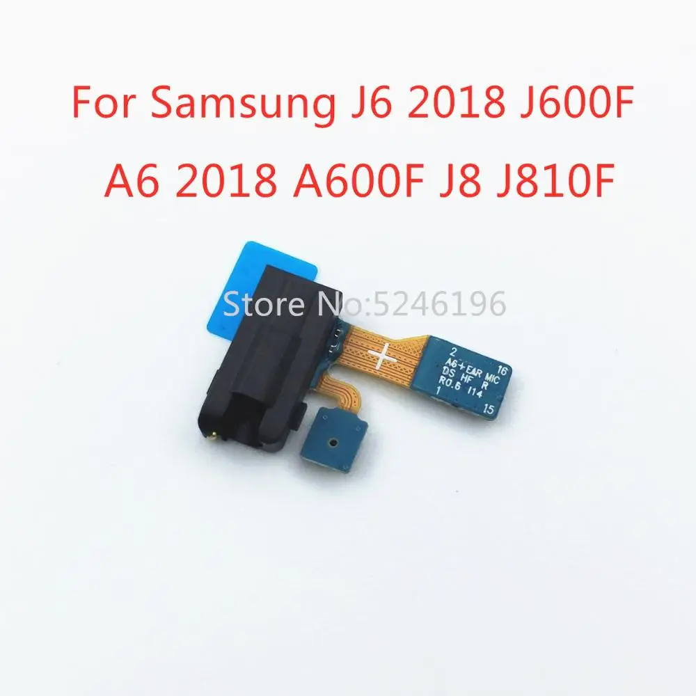 Наушники аудиоразъем гибкий кабель для Samsung Galaxy J6 2018 J600F A6 A600F J8 J810FSocket разъем с