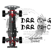 SN-RC drr02 DRR02-C DRR02-G 1/10 2wd grande ângulo de direção postposition post drive drift veículo