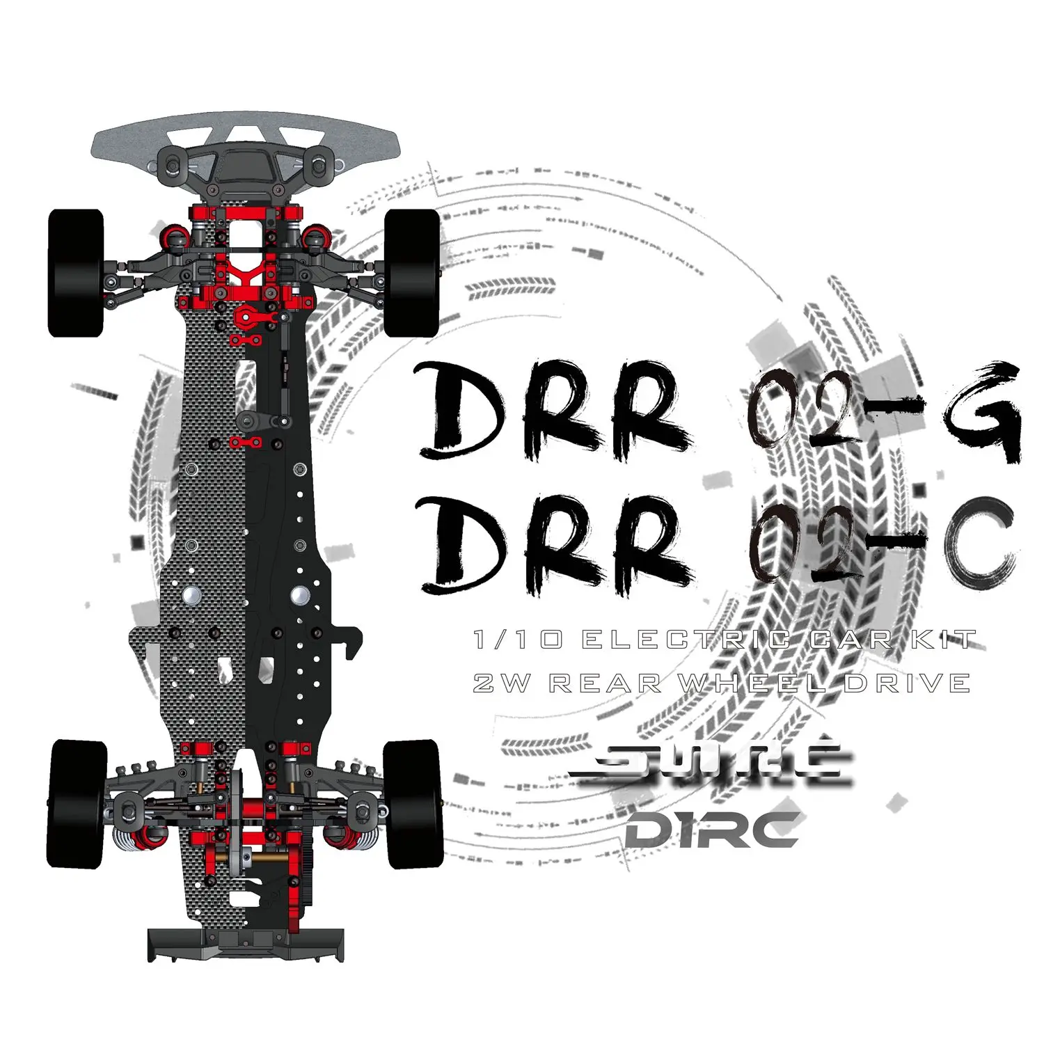 SN-RC DRR02 DRR02-C DRR02-G DRR-02 1/10  1:10 RC CAR RC MODEL 2WD LARGE ANGLE STEERING POSTPOSITION POST DRIVE DRIFT VEHICLE