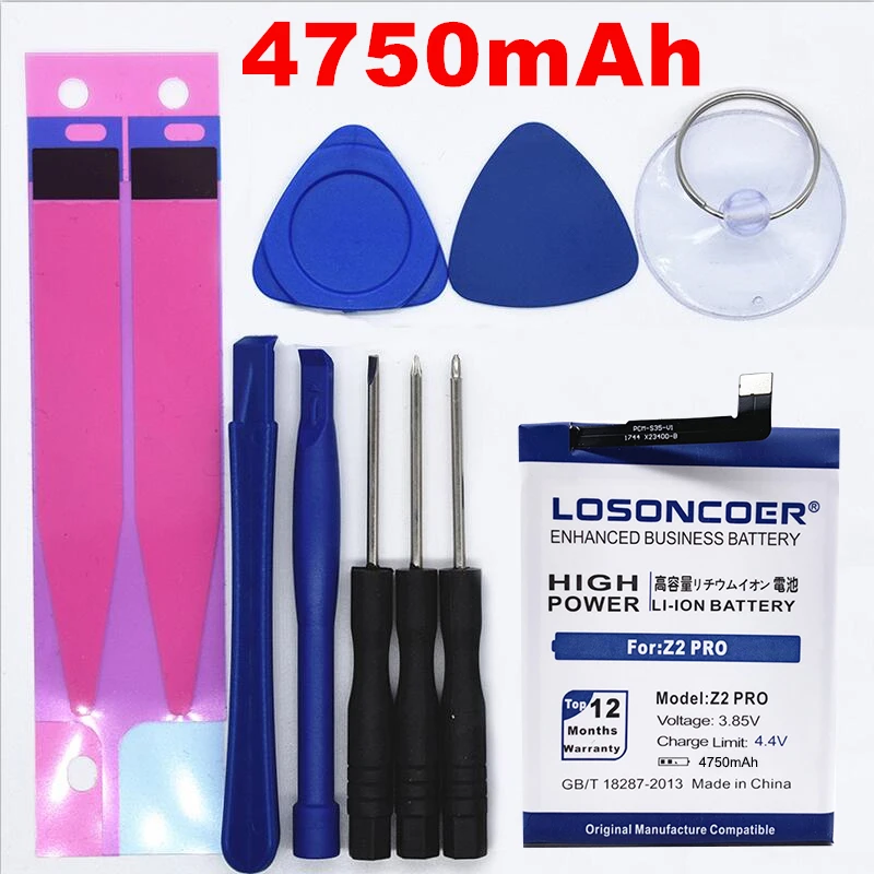 LOSONCOER 4750 мАч Z2 Pro Аккумулятор для UMI Umidigi Z2 Pro Z2Pro Высококачественный аккумулятор+ Бесплатные инструменты