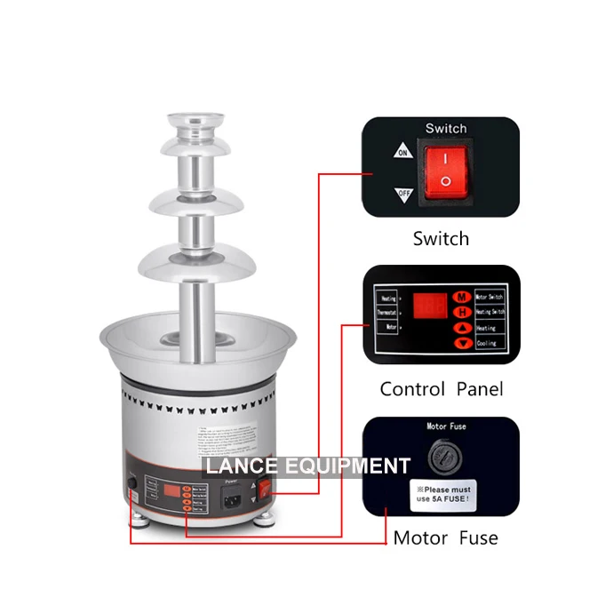 Основание шоколадного фонтана/машина шоколадного фонтана/Промышленный шоколадный фонтан