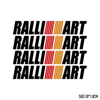 

4 Pieces/Set Customizable RALLI///ART Doorknob Sticker Car-Styling For Mitsubishi Lancer Asx Outlander Pajero Galant Accessories