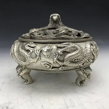 

Chinese copper incense burner hand-carved dragon pattern design m127 AAAAAAAA Free shipping