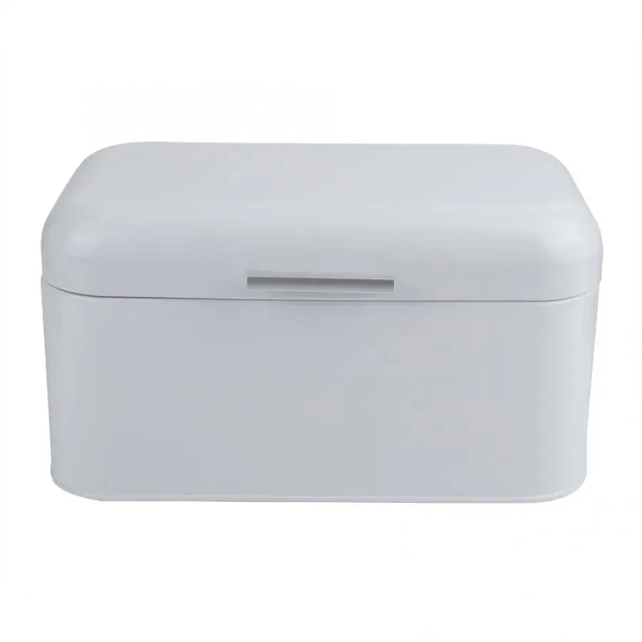 Ящик для хранения хлеба из белого металла контейнер на кухне органайзер