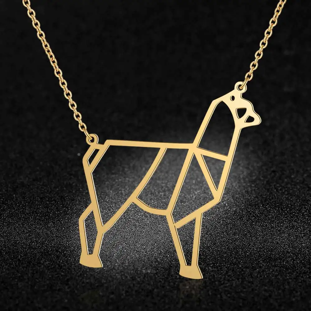 

100% Real Stainless Steel 40cm Alpaca Necklace Super Quality Trend Jewelry Necklaces Fashion Animal Pendant Necklaces