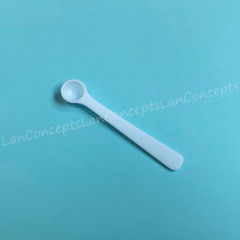 100pcs/lot 0.3ML Tiny Plastic Measuring Scoop 0.15 gram Measure Spoons  150mg Micro Spoon 0.15g Scoops - Free shipping