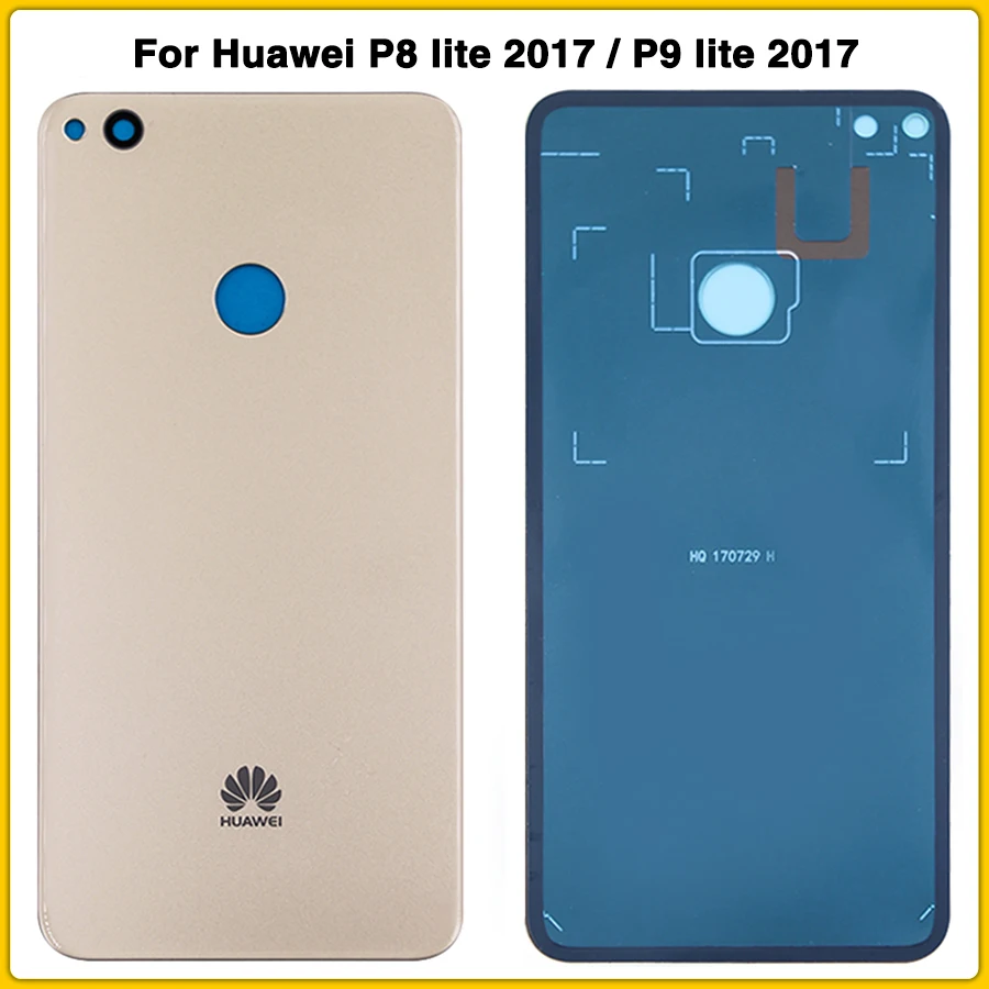 

10pcs Rear Housing Case For Huawei P8 lite 2017 P9 lite 2017 Battery Back Cover Battery Door Back Rear Cover