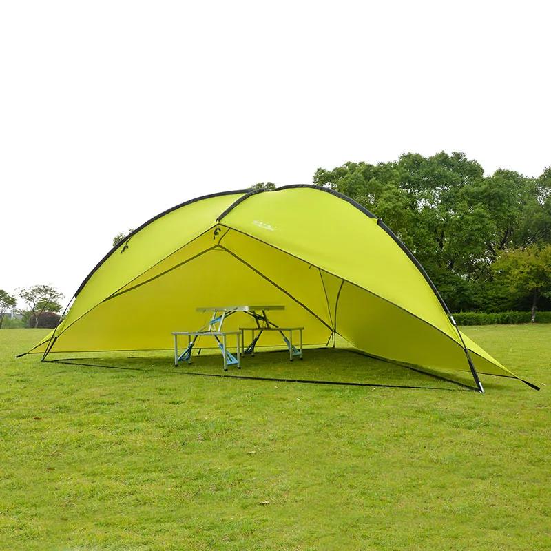 

Hillman outdoor large cloth triangle tent camping tent multiple family beach sunshade awning wholesale