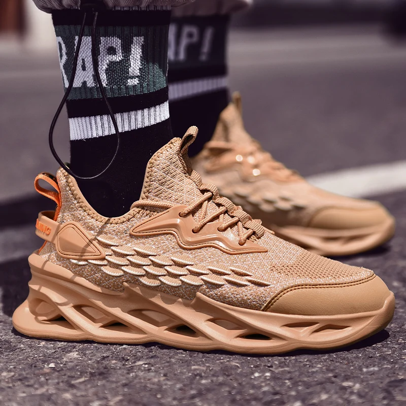 Сетчатая мужская повседневная обувь дышащая для бега Кроссовки мужчин высокого