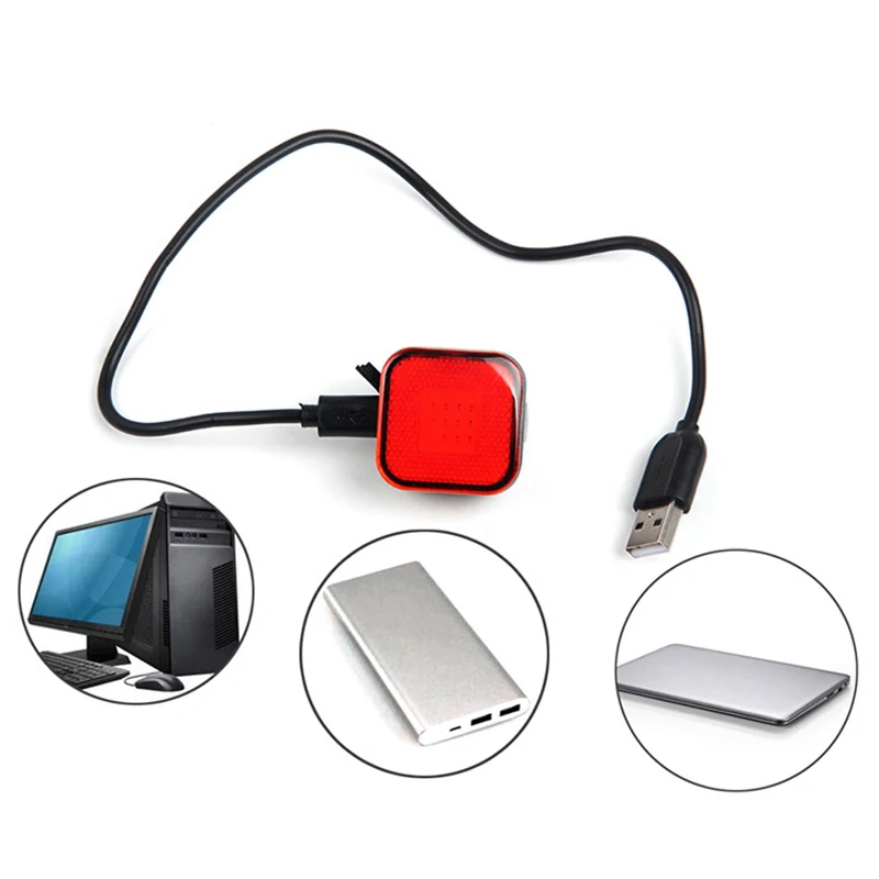 Dropship-велосипедные задние фары USB зарядка велосипед задних сигнальных огней, блики освещение Светодиодные половина Дисплей электронный Экран ночное Ridin