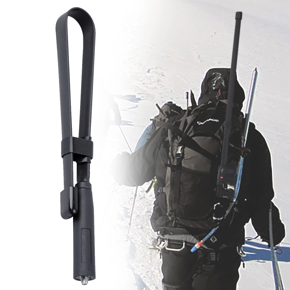 Baofeng-walkie-talkie plegable de doble banda para exteriores, antena extensible Flexible, VHF, UHF, SMA hembra, para UV-5R/82