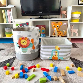 

Large Laundry Basket Organizer for Dirty Clothes Cotton Linen Laundry Hamper Toys Organizer Home Storage and Organization Cesta