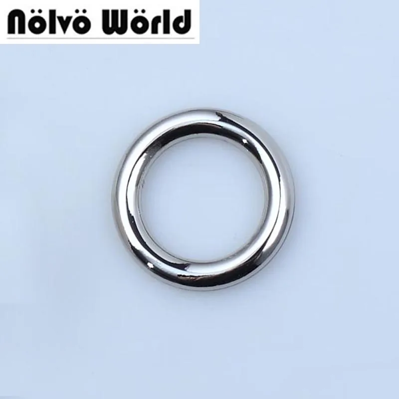 10-60pcs.5 colors 4.0mm wire,inner 17mm 5/8 inch polished silver color cast solid rings for sewing