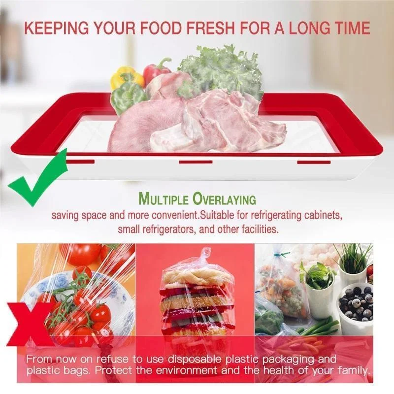 Креативный лоток для хранения пищевых продуктов органайзер сохранения свежести