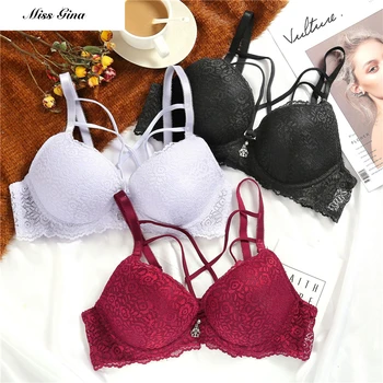 

Women Bra Push Up Sexy Lace Bra Women B C Cup Brassiere Front Convertible Strap Lace Bra Female Sexy Lingerie Soft Bralette 1pcs
