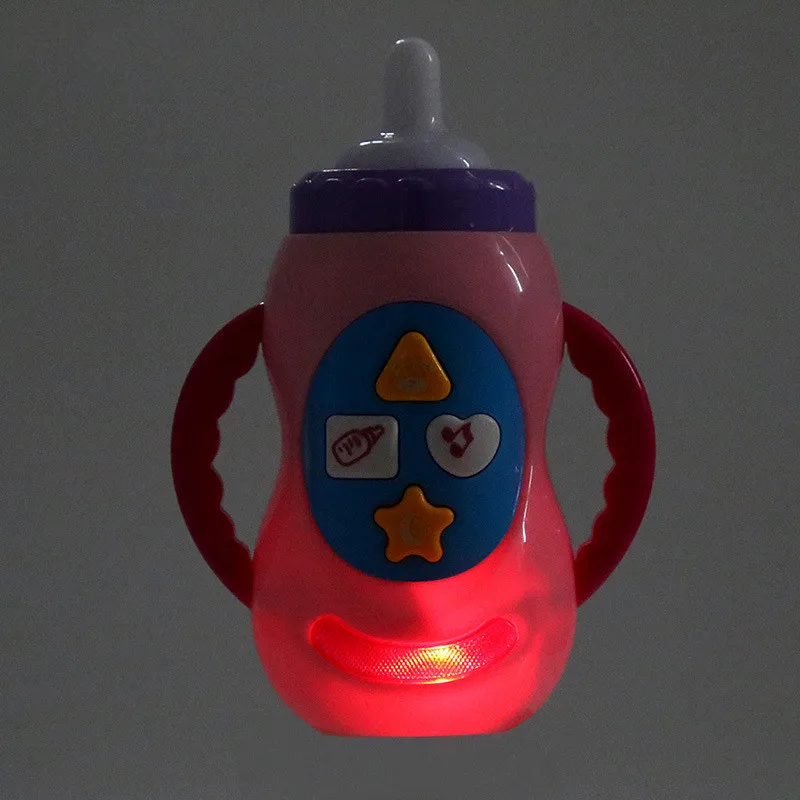 Baby Toys Kids Sound Milk Bottle Toys Safe Music Light Milk Bottle Musical Learning Educational Toys For Children Feeding Tool